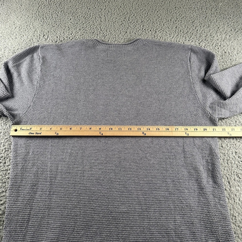 Wellen Huckberry Sweater Mens XL Gray Cotton Cashmere Waffle Knit Pullover - Picture 5 of 11